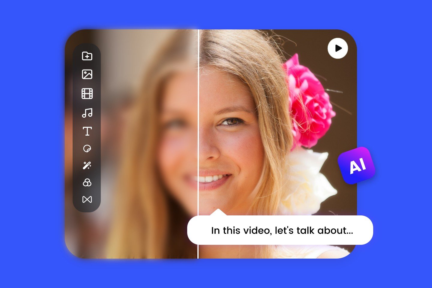 Édition de vidéos féminines dans fotors online ai video editor